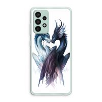 Yin Yang Dragons: Samsung Galaxy A52s 5G Transparant Hoesje