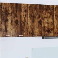 Hangkast Riga Gerookt eiken 80 x 31 x 80 cm Bewerkt hout