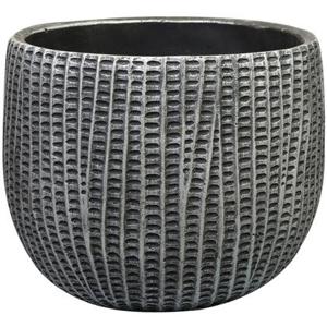 Ter Steege Plantenpot - binnen - zwart|metaal - D21|H17 cm