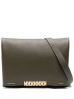 Victoria Beckham Jumbo leather Chain Pouch - Vert