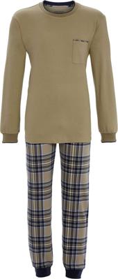 Warme heren pyjama bruin