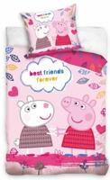 Peppa Pig dekbedovertrek best friends forever 140 x 200 cm - 60x70cm