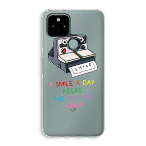 Smile: Google Pixel 5 Transparant Hoesje