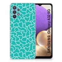 Samsung Galaxy A32 5G | Hoesje maken | Cracks Blue