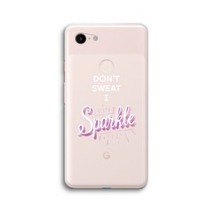 Sparkle quote: Google Pixel 3 XL Transparant Hoesje