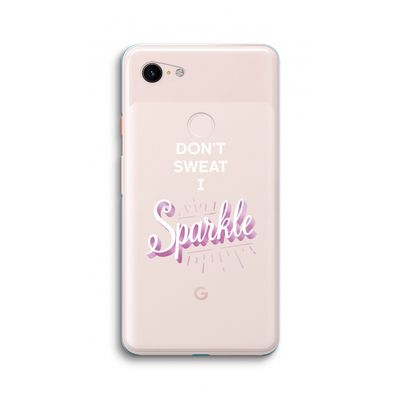 Sparkle quote: Google Pixel 3 XL Transparant Hoesje