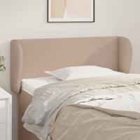 Hoofdbord met randen 103x23x78/88 cm kunstleer cappuccinokleur