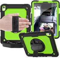 Schokbestendige zwarte silicagel + kleurrijke PC beschermende case voor iPad Pro 11 inch (2018) met houder & schouderriem & hand riem & pen sleuf (gr