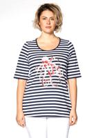 Yoek Shirt relax octopus STRIPE | Blauw | Maat M