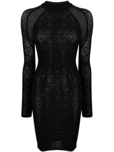 Wolford x Simkhai robe à empiècements transparents - Noir