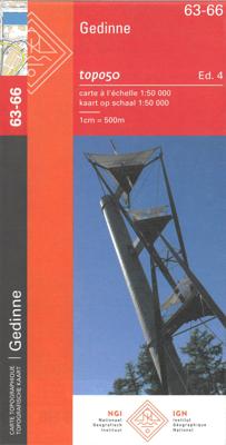 Topografische kaart - Wandelkaart 63-66 Topo50 Gedinne - Pussemange - Sugny | NGI - Nationaal Geografisch Instituut Topografische kaart - Wandelkaart 63-66 Topo50 Gedinne - Pussemange - Sugny | NGI - Nationaal Geografisch Instituut