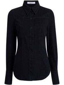 Another Tomorrow chemise en chambray - Noir