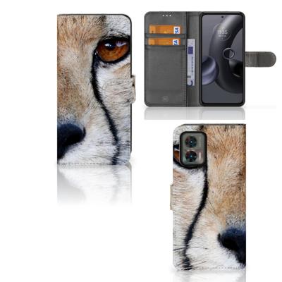 Motorola Edge 30 Neo | Telefoonhoesje | Met pasjeshouder | Cheetah