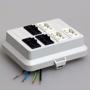 ATTEMA 6071 DEKSEL AK2 GS met 3 GST18® aansluitingen zwart 3 aansluitingen GST18® wit