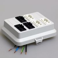 ATTEMA 6071 DEKSEL AK2 GS met 3 GST18® aansluitingen zwart 3 aansluitingen GST18® wit