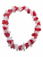 Bloemenslinger rood/wit - thumbnail