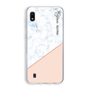 Marmer in stijl: Samsung Galaxy A10 Transparant Hoesje