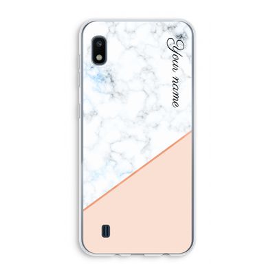 Marmer in stijl: Samsung Galaxy A10 Transparant Hoesje