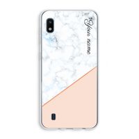 Marmer in stijl: Samsung Galaxy A10 Transparant Hoesje