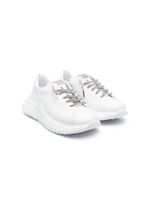 Philipp Plein Junior baskets à contrefort logo - Blanc - thumbnail