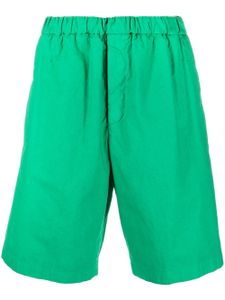 Jil Sander bermuda à taille élastiquée - Vert