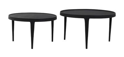 Light & Living Salontafel 'Tobias' Set van 2 stuks, kleur Zwart