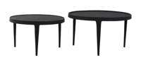 Light & Living Salontafel 'Tobias' Set van 2 stuks, kleur Zwart