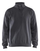 Blåkläder Sweatshirt met halve rits 35871169 | Medium Grijs | Maat 5XL - 7330509834367