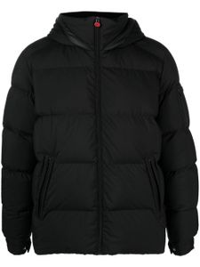 Kiton veste matelassée à patch logo - Noir