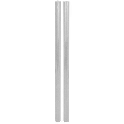 2x rollen inpakpapier/cadeaupapier zilver met glitters 70 x 150 cm