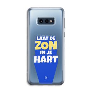Laat de zon in je hart: Samsung Galaxy S10e Transparant Hoesje