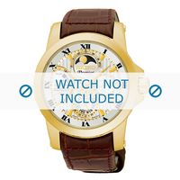 Seiko horlogeband SRX014P1 / 5D88 0AG0 Leder Bruin 21mm + bruin stiksel - thumbnail