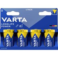 Varta VARTA Longlife Power D Blister 4 D batterij (mono) Alkaline 1.5 V 4 stuk(s)