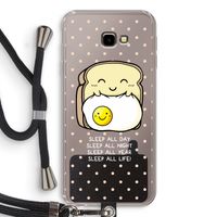Sleep All Day: Samsung Galaxy J4 Plus Transparant Hoesje met koord