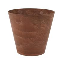 Ter Steege Plantenpot/bloempot - natuursteen look terra - D27 x H24 cm