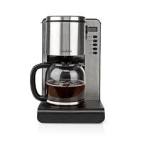 Nedis KACM280EAL Koffiezetapparaat Aluminium/Zwart