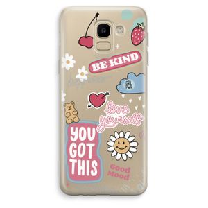 Positivity: Samsung Galaxy J6 (2018) Transparant Hoesje