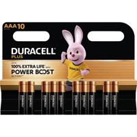 Duracell Plus Power Boost AAA batterij (potlood) Alkaline 1.5 V 10 stuk(s) Duracell Plus Power Boost AAA batterij (potlood) Alkaline 1.5 V 10 stuk(s)