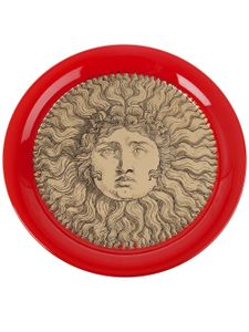 Fornasetti plateau à motif graphique - Rouge