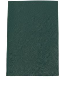 Smythson carnet Chelsea en cuir - Vert