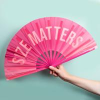 Houten waaier XXL - Size Matters