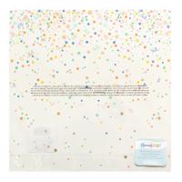 American Crafts • specialty paper buenos días 12x12" acetate with gold foil