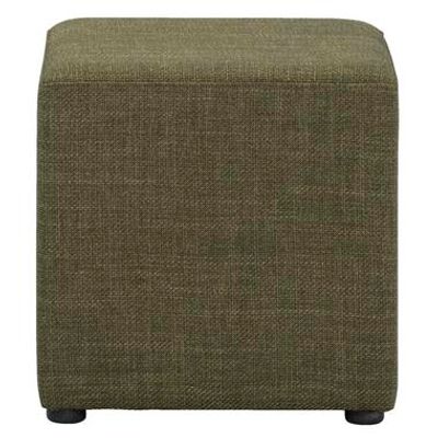 Hocker Nando - groen - 45x45x45 cm - Leen Bakker