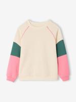 Sport sweater voor meisjes ecru