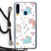 Fantasiewereld: Samsung Galaxy A20s Transparant Hoesje met koord Fantasiewereld: Samsung Galaxy A20s Transparant Hoesje met koord