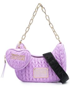 Versace Jeans Couture sac porté épaule à design matelassé - Violet