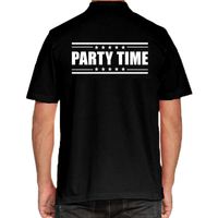 Party Time poloshirt zwart voor heren