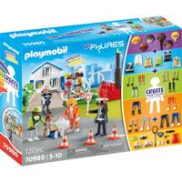 PLAYMOBIL figures - my figures: reddingsmissie constructiespeelgoed (70980)