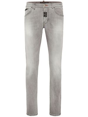 Philipp Plein jean skinny à taille basse - Gris