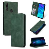 Retro huid voelen Business magnetische horizontale Flip lederen case voor Huawei P Smart 2019 & P Smart plus 2019 & mate 30 Lite (leger groen)